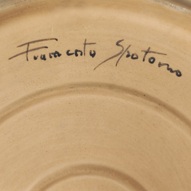 1970s Decorative Plated or Centerpiece by Frumento Spotorno. Made in Italy