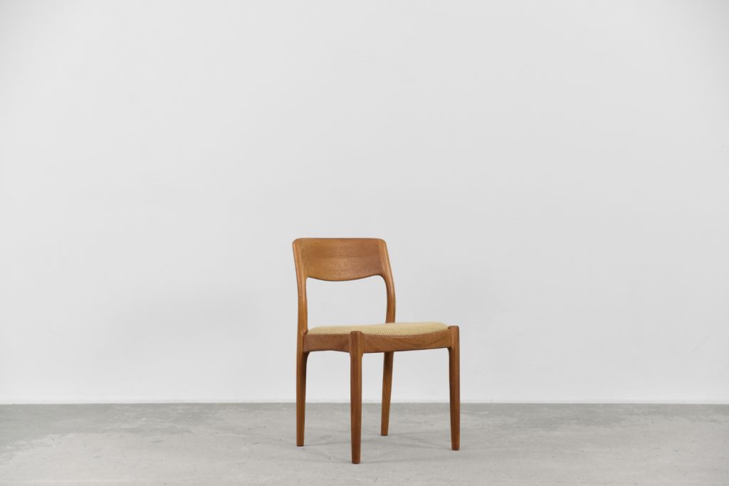 Vintage Danish Modern Dining Teak Chair by Juul Kristensen for JK Denmark, 1960s