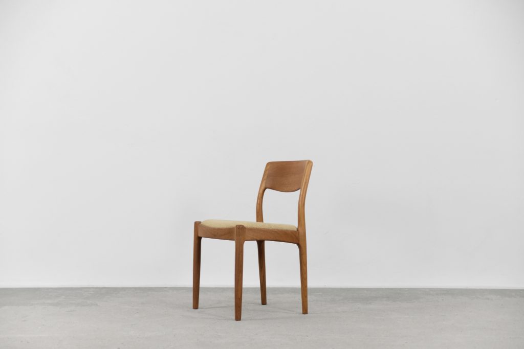 Vintage Danish Modern Dining Teak Chair by Juul Kristensen for JK Denmark, 1960s