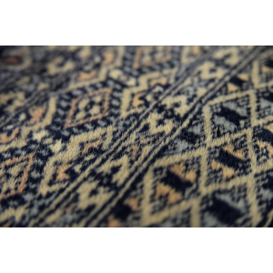 Vintage Pakistani Hand-Woven Oriental Blue Bukhara Rug from Ikea, 1960s
