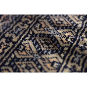 Vintage Pakistani Hand-Woven Oriental Blue Bukhara Rug from Ikea, 1960s