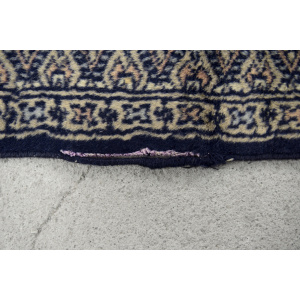 Vintage Pakistani Hand-Woven Oriental Blue Bukhara Rug from Ikea, 1960s