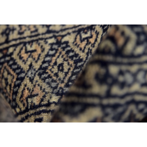 Vintage Pakistani Hand-Woven Oriental Blue Bukhara Rug from Ikea, 1960s