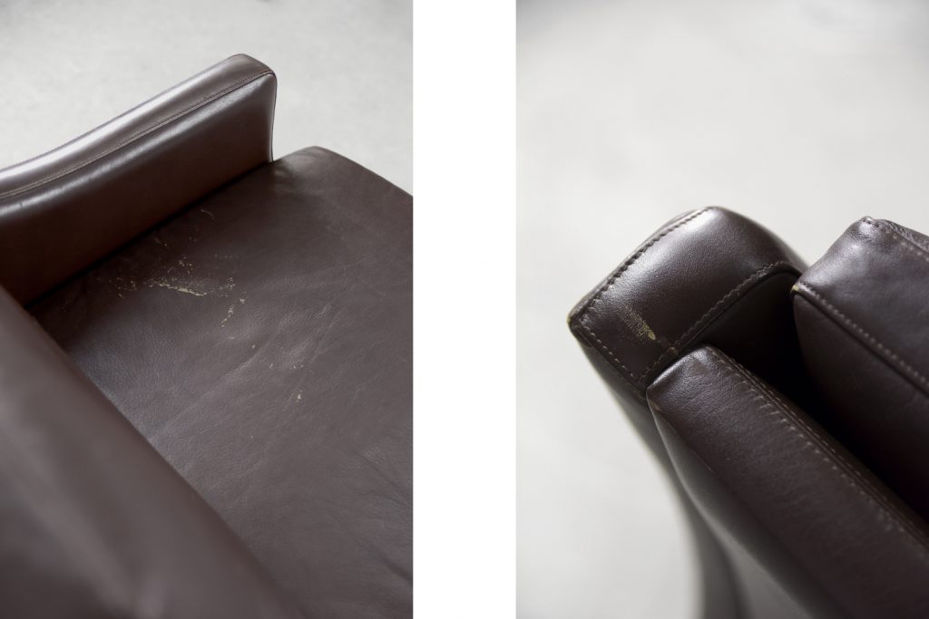 Mid-Century Modern Vintage Danish 3-seater Chocolate Leather Sofa, 1960s