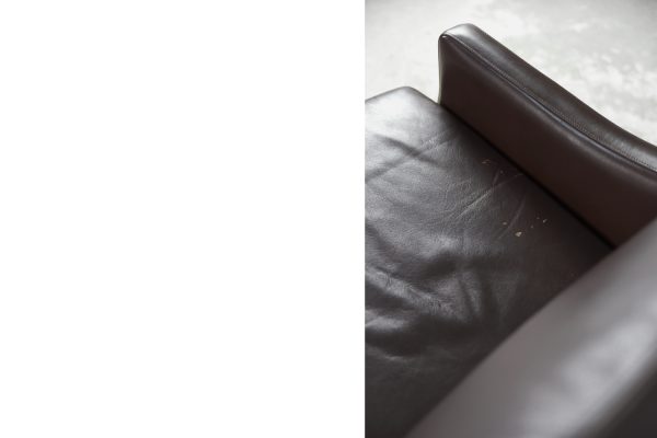 Mid-Century Modern Vintage Danish 3-seater Chocolate Leather Sofa, 1960s - Image 19