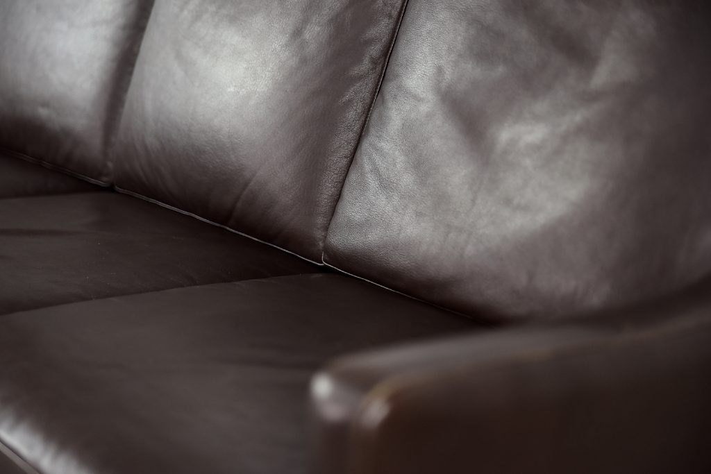 Mid-Century Modern Vintage Danish 3-seater Chocolate Leather Sofa, 1960s