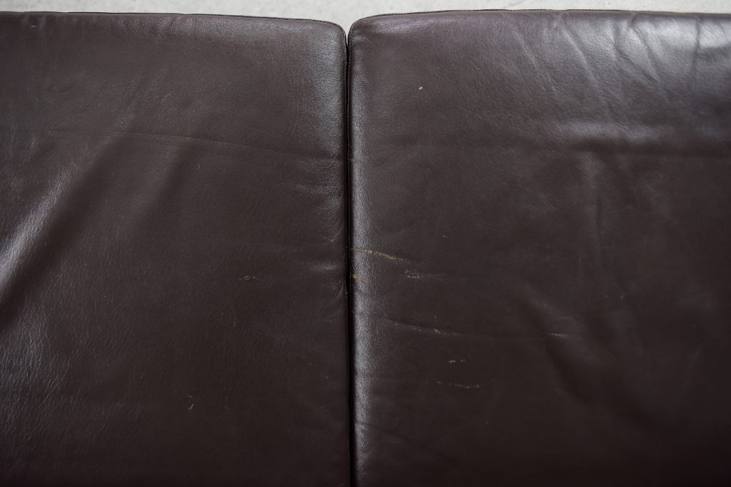 Mid-Century Modern Vintage Danish 3-seater Chocolate Leather Sofa, 1960s