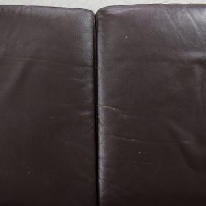 Mid-Century Modern Vintage Danish 3-seater Chocolate Leather Sofa, 1960s