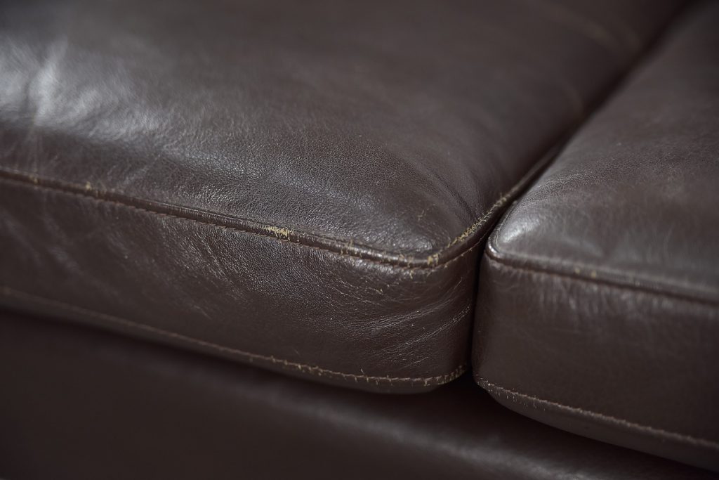 Mid-Century Modern Vintage Danish 3-seater Chocolate Leather Sofa, 1960s