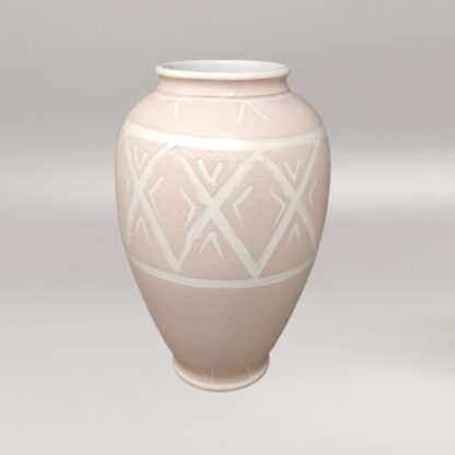 1960s Pink Vase in Ceramic by Deruta. Handmade Made in Italy - Image 3