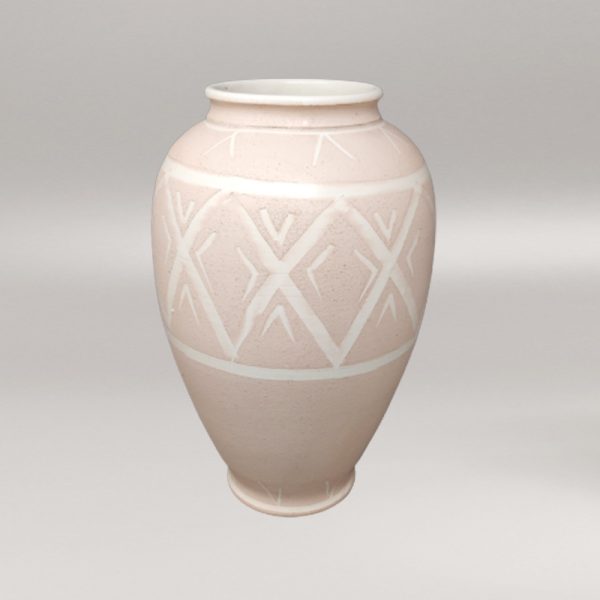1960s Pink Vase in Ceramic by Deruta. Handmade Made in Italy - Image 3
