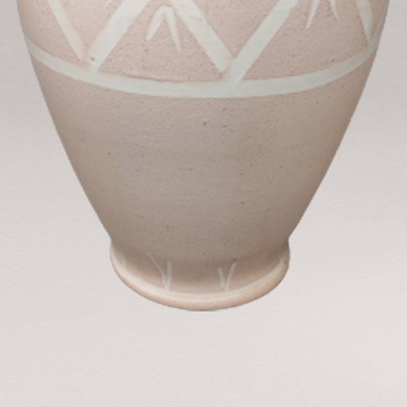 1960s Pink Vase in Ceramic by Deruta. Handmade Made in Italy