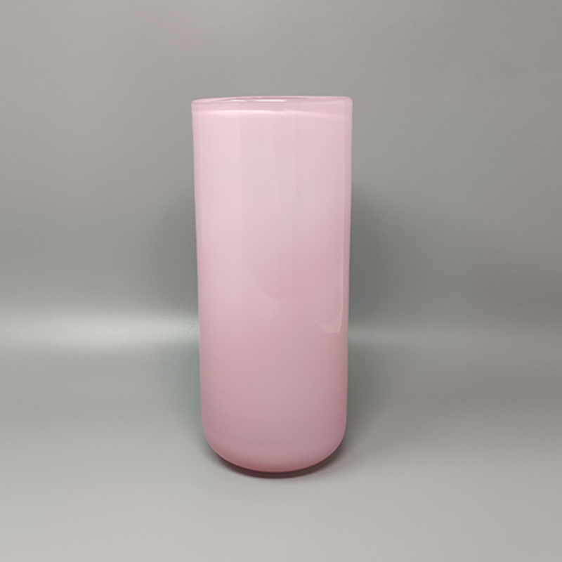 1960s Pink Vase By Ca' Dei Vetrai in Murano Glass.