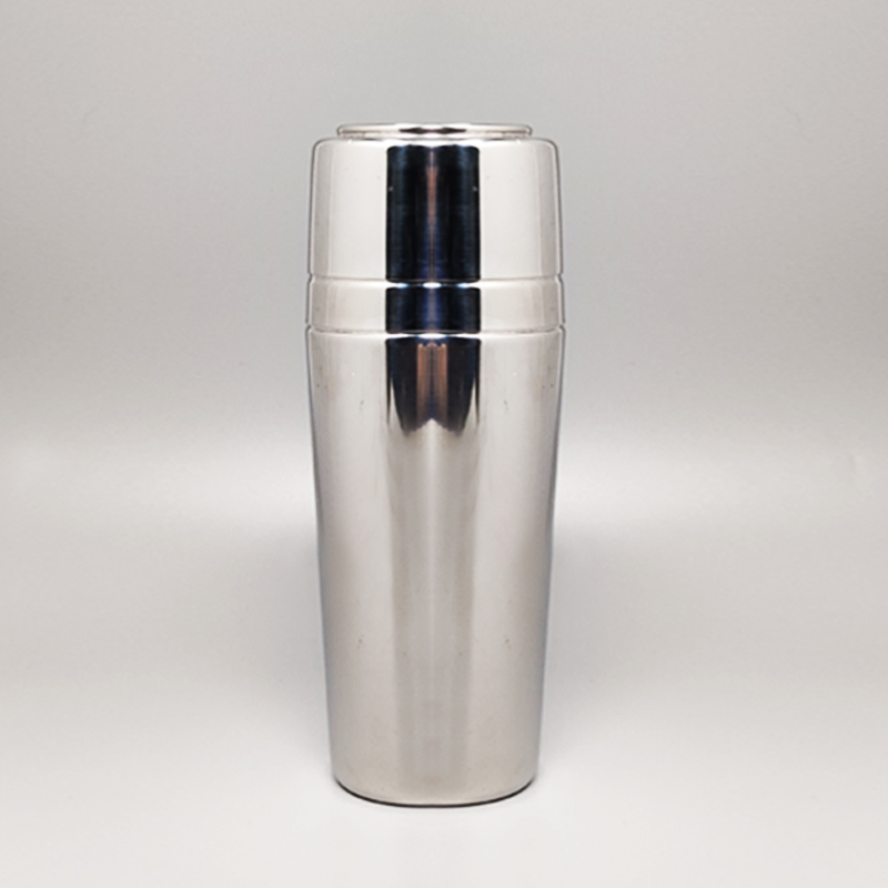 1970s Cocktail Shaker With Ice Bucket by Mepra. Made in Italy