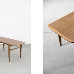 Vintage Mid-Century Scandinavian Modern Teak Coffee Table, 1960s