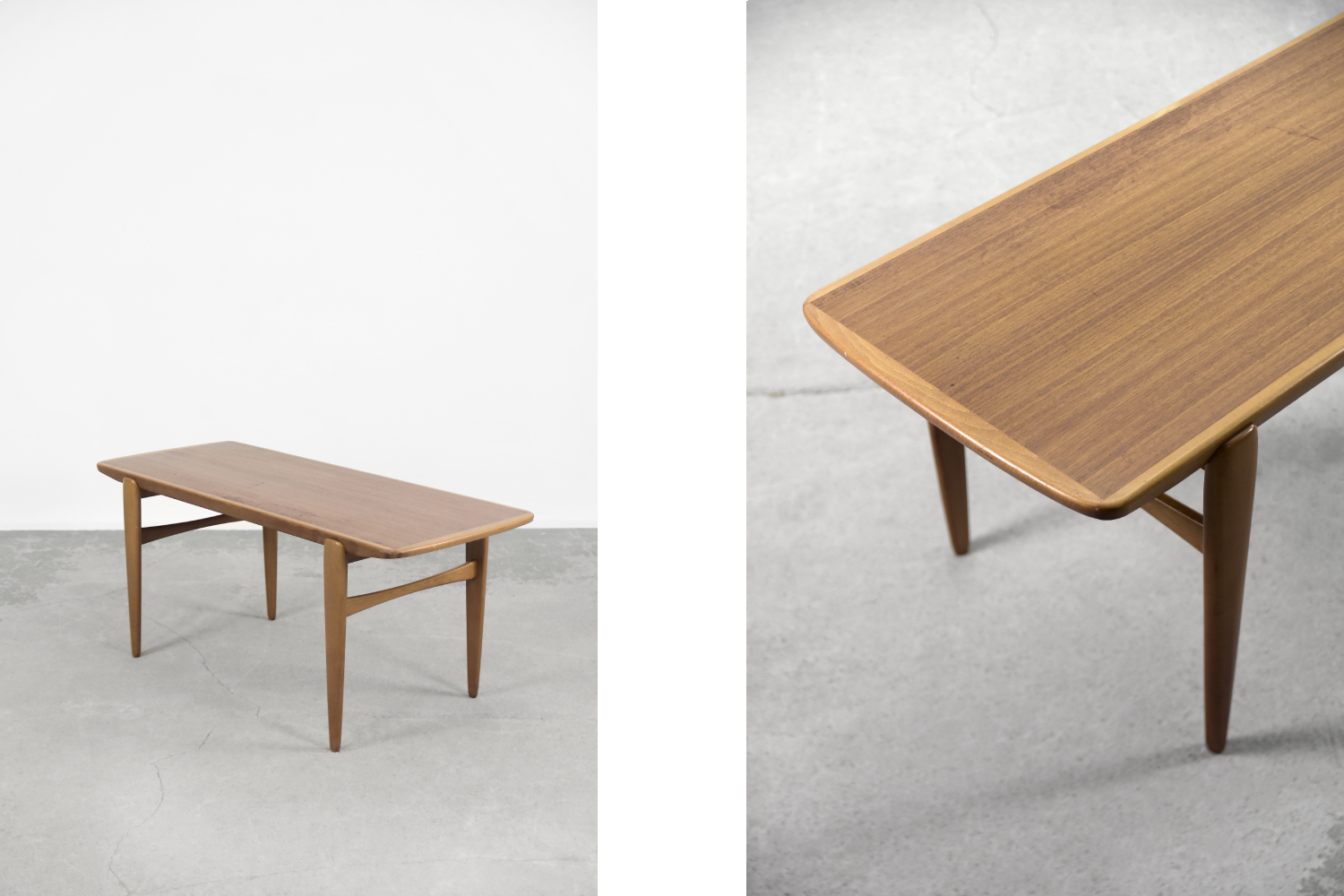 Vintage Mid-Century Scandinavian Modern Teak Coffee Table, 1960s