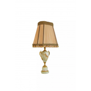Onyx Marble Table Lamp with Shade