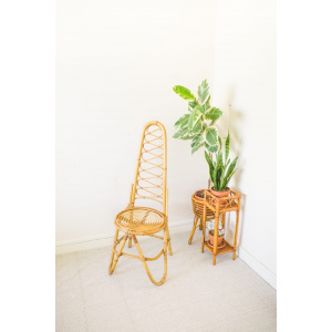 Rare Original Bamboo High Backrest Chair