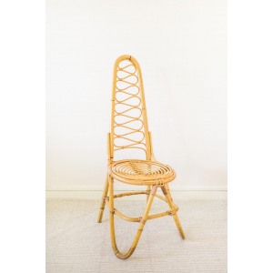 Rare Original Bamboo High Backrest Chair