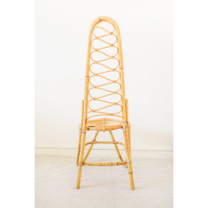 Rare Original Bamboo High Backrest Chair