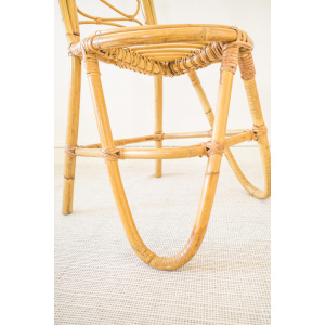 Rare Original Bamboo High Backrest Chair
