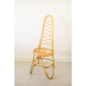 Rare Original Bamboo High Backrest Chair