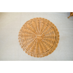 Wicker Round Bar Stool / Plant Stand