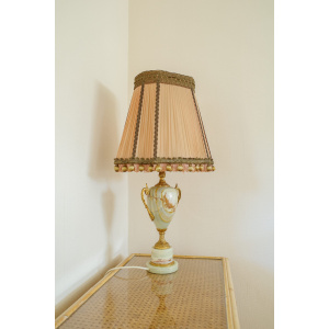 Onyx Marble Table Lamp with Shade