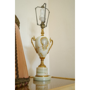 Onyx Marble Table Lamp with Shade