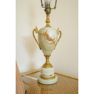Onyx Marble Table Lamp with Shade