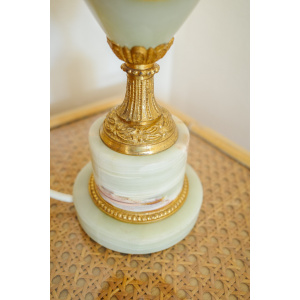 Onyx Marble Table Lamp with Shade