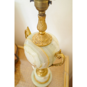 Onyx Marble Table Lamp with Shade