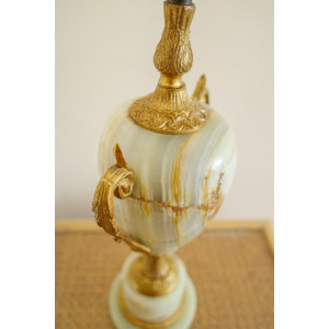 Onyx Marble Table Lamp with Shade
