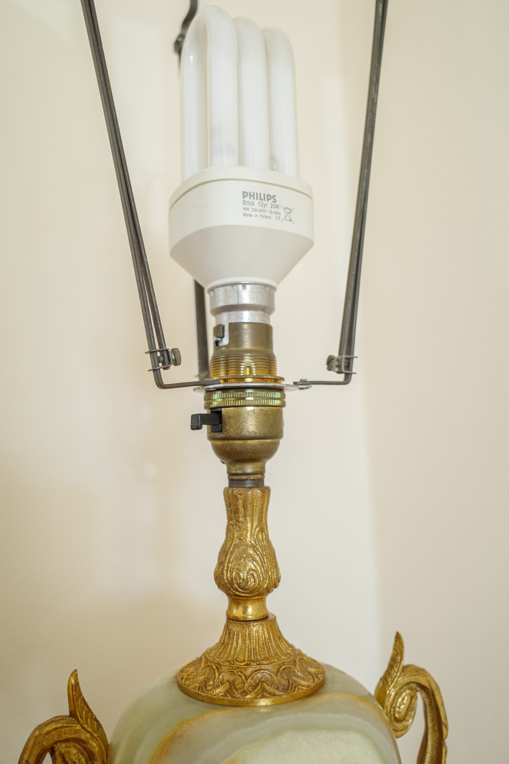 Onyx Marble Table Lamp with Shade