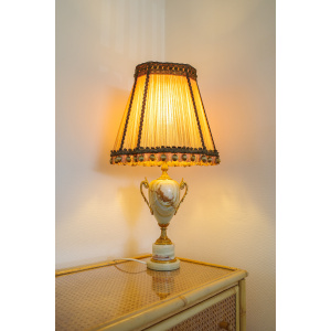 Onyx Marble Table Lamp with Shade
