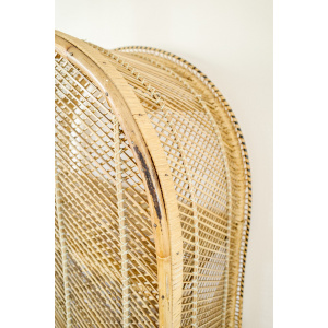 Wicker Arched 4 Tier Shelving Unit / Bookcase / Plant Stand