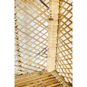 Wicker Arched 4 Tier Shelving Unit / Bookcase / Plant Stand