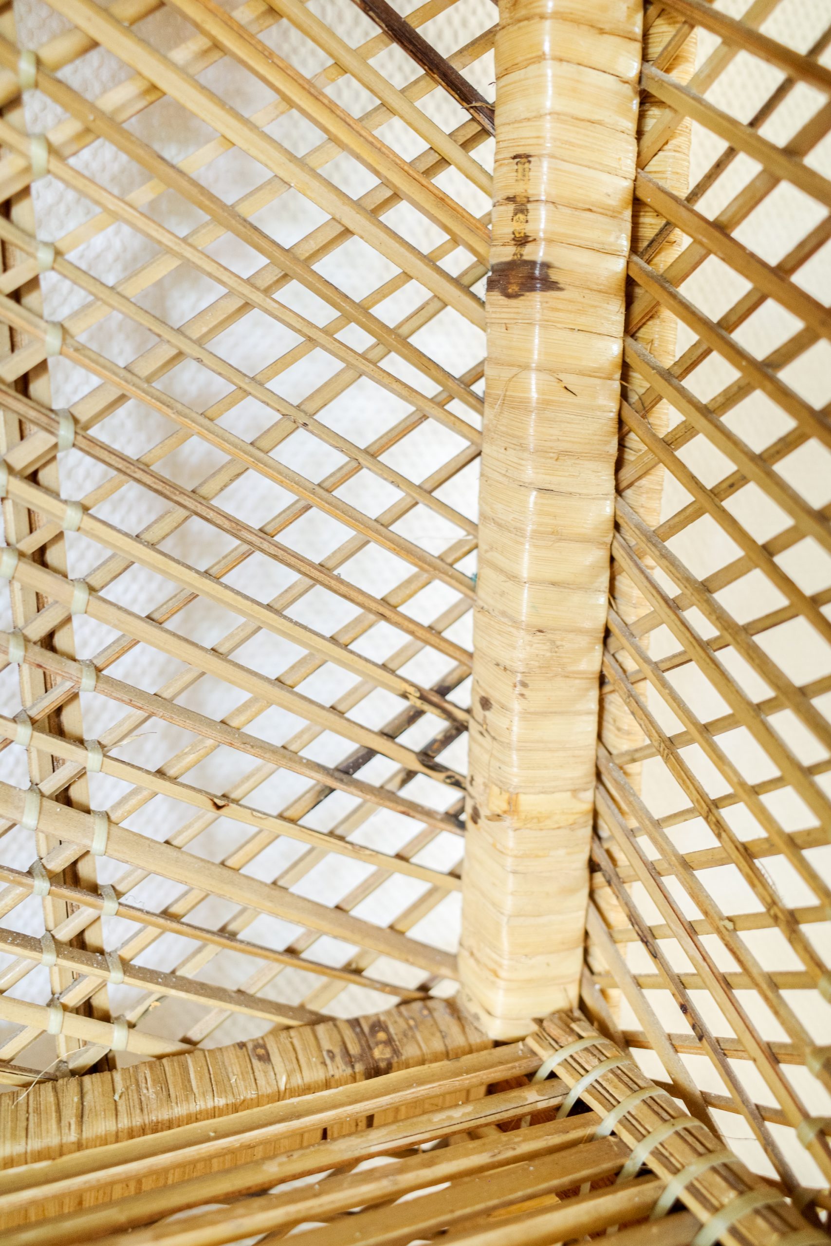 Wicker Arched 4 Tier Shelving Unit / Bookcase / Plant Stand