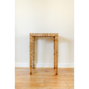Wicker Tall Console Table / Lamp Table
