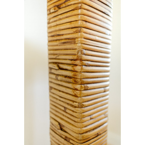 Wicker Tall Console Table / Lamp Table