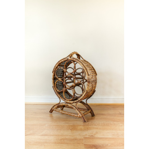 Large Bamboo 7 Wine Rack / Bottle Holder