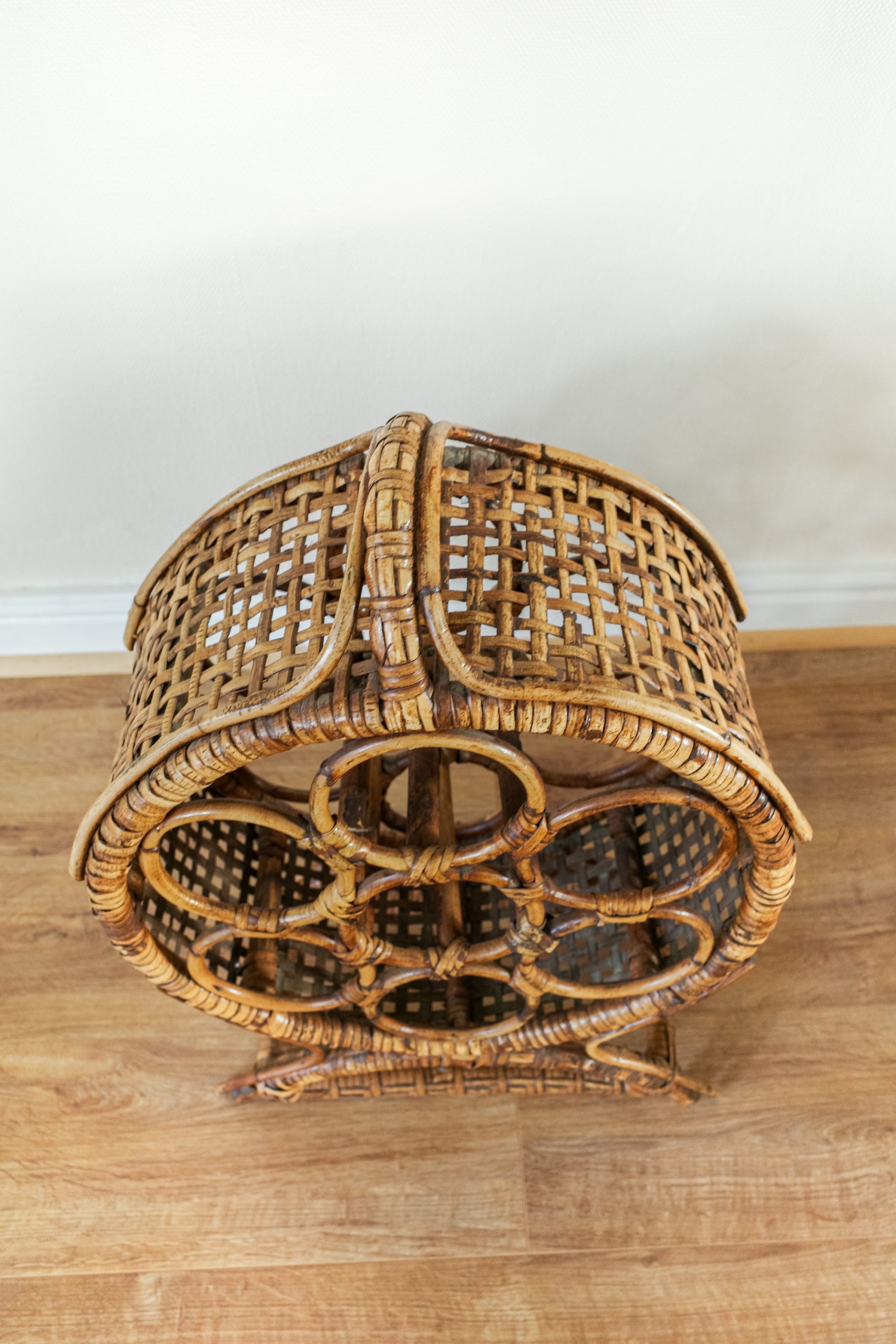 Large Bamboo 7 Wine Rack / Bottle Holder