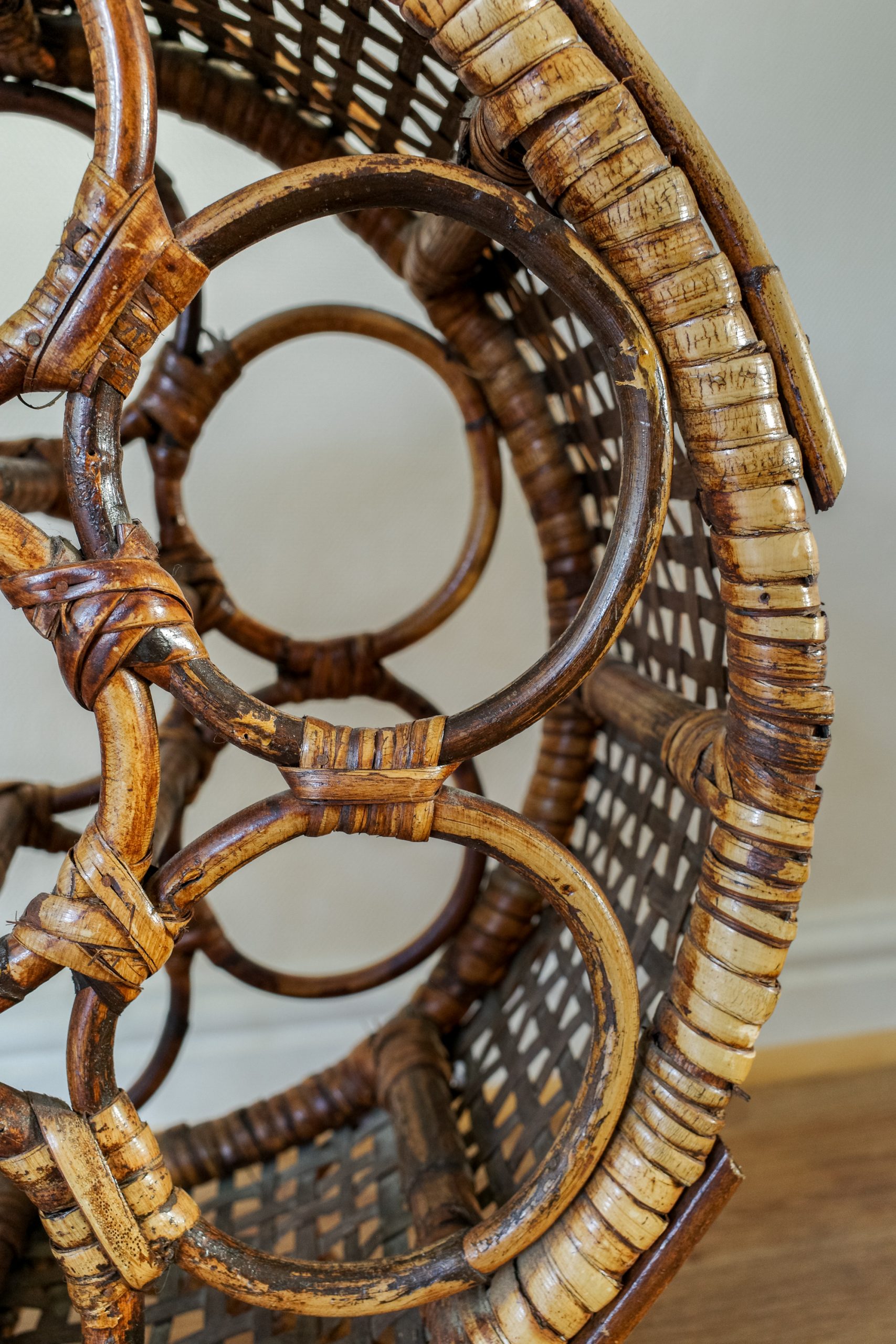 Large Bamboo 7 Wine Rack / Bottle Holder