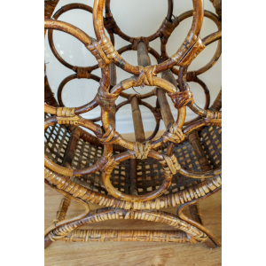 Large Bamboo 7 Wine Rack / Bottle Holder