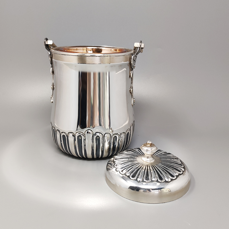 1950s Ice Bucket in by Aldo Tura for Macabo. Made in Italy.