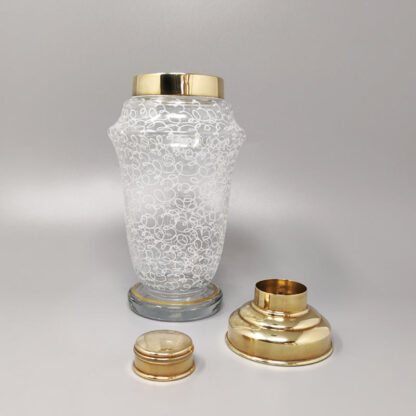 1960s Cocktail Shaker Set with Four Glasses. Made in Italy - Image 5