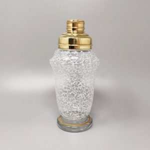 1960s Cocktail Shaker Set with Four Glasses. Made in Italy