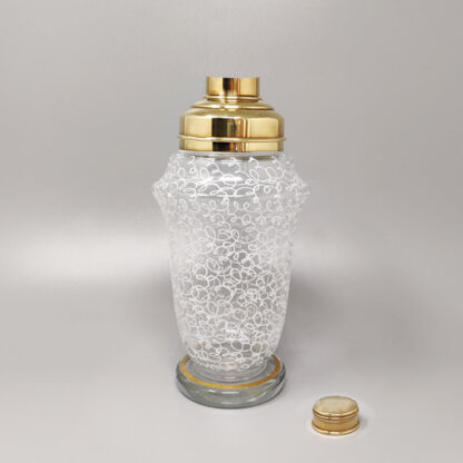 1960s Cocktail Shaker Set with Four Glasses. Made in Italy - Image 4