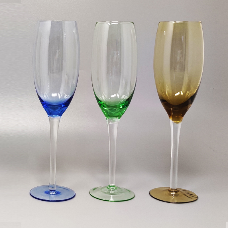 1970s Set of Six Murano Glasses by Nason