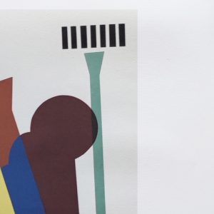 1970s Original Man Ray "Concrete Mixer" Limited Edition Lithograph